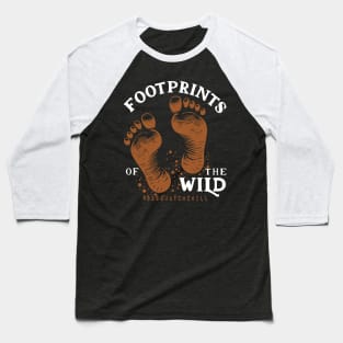 Footprints of the Wild Baseball T-Shirt